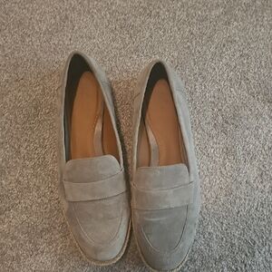 Caslon Gray Suede Flats Versatile Loafers